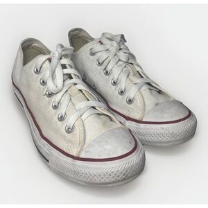 Authentic Converse Chuck Taylor All Star Sneakers US Womens 7.5 White Canvas